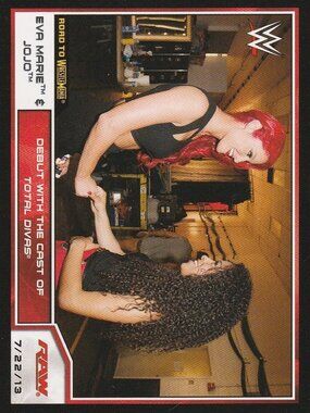 Eva Marie & Jojo - 2014 Topps WWE RAW Series Trading Card